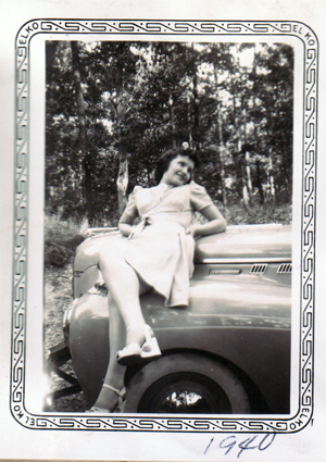 Kathleen Barrett at age 15, 1940
