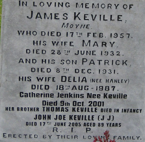 Keville tombstone