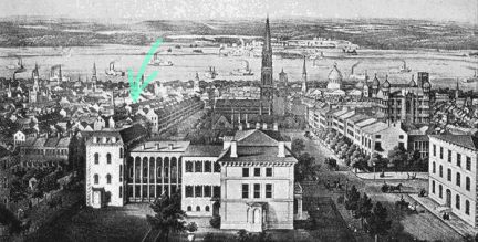 St. Louis 1854... arrow marks where Patrick and Mary lived