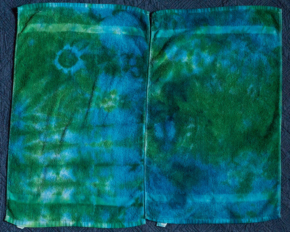 dyed towels