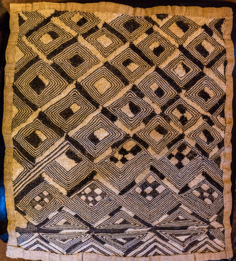 Kuba cloth embroidery and raffia velvet, D.R. Congo Africa