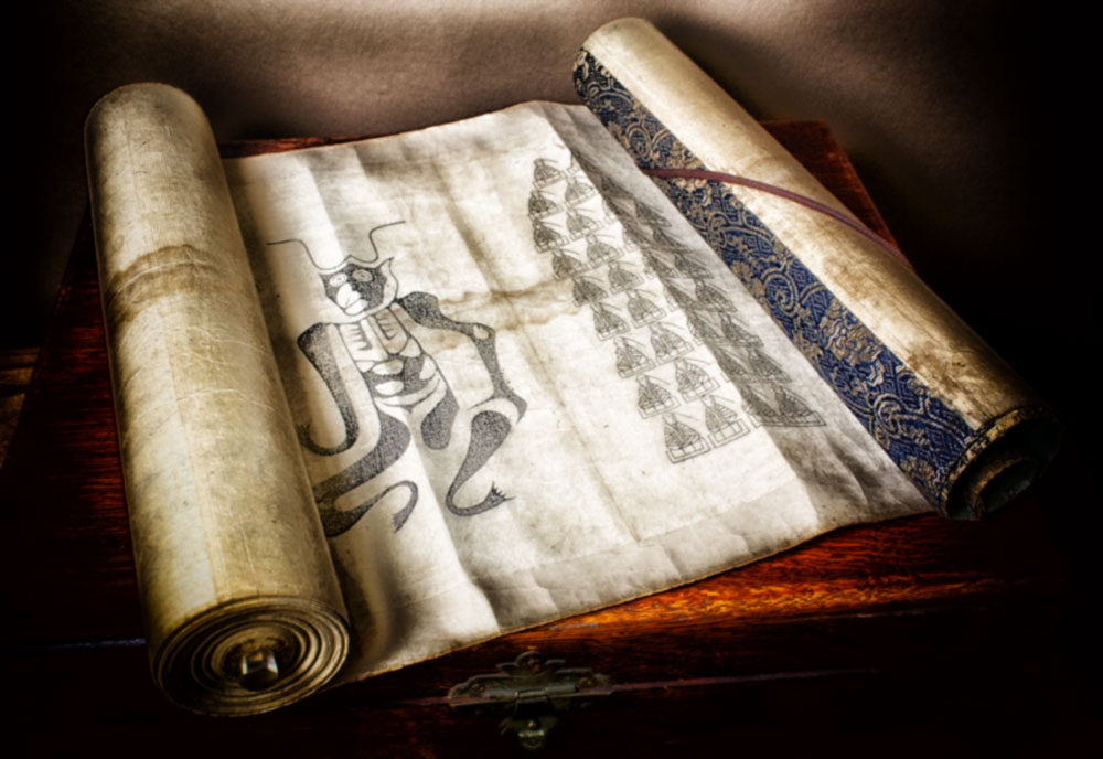 Japanese handscroll makimono