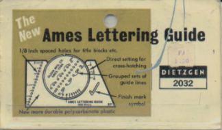 Ames Lettering guide