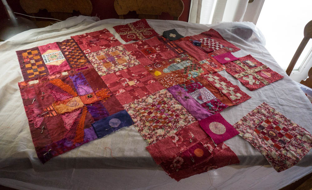 WIP slow cloth quilt