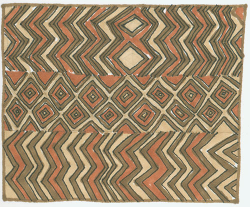 Sketch of Kuba cloth