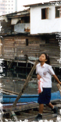 Indonesia Jakarta girl in kampung