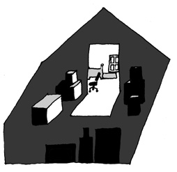 attic: office & bedroom 1970